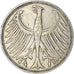 Coin, GERMANY - FEDERAL REPUBLIC, 5 Mark, 1951, Karlsruhe, EF(40-45), Silver