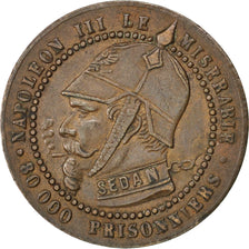 Francia, 5 Centimes, 1870, BB, Bronzo
