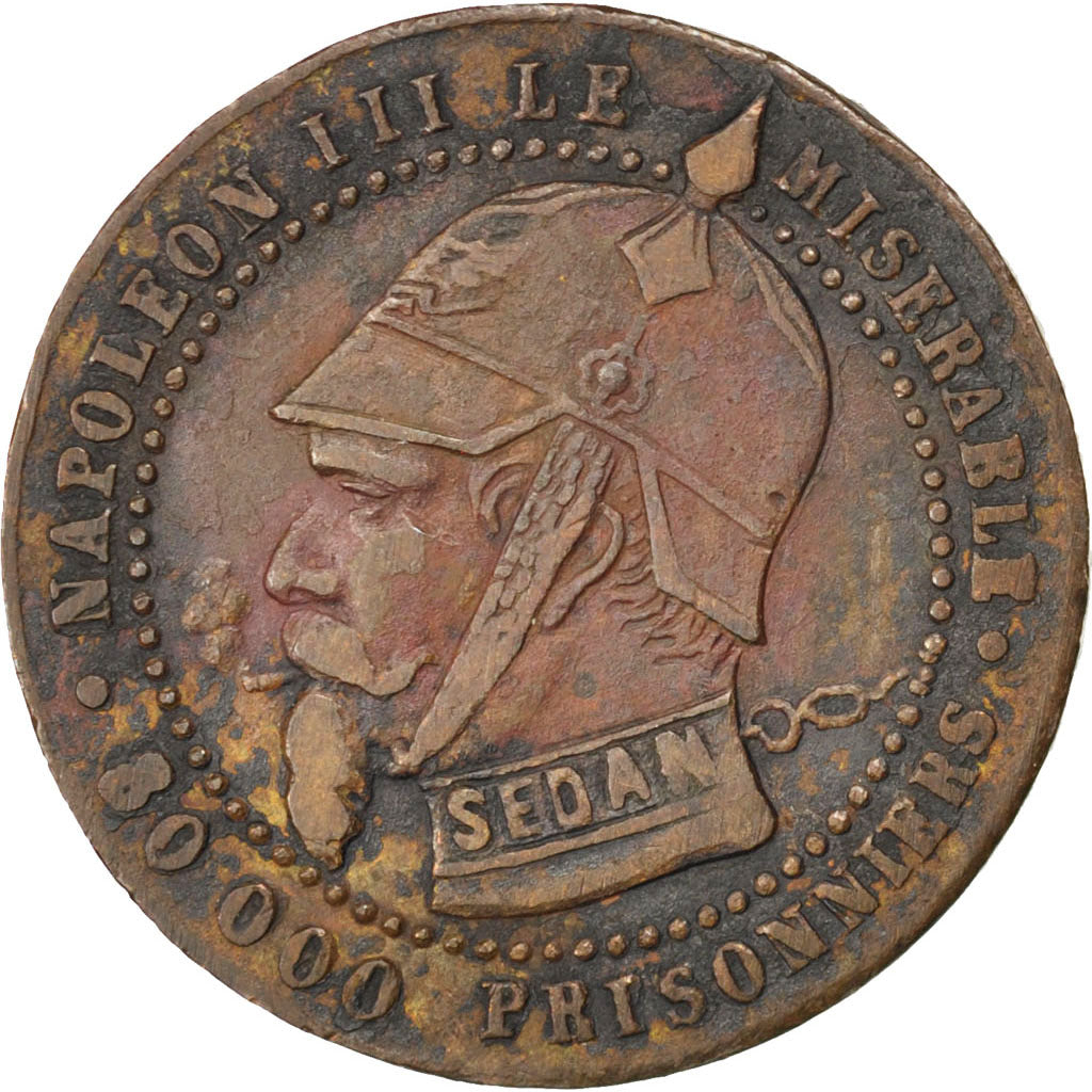Francia, 5 Centimes, 1870, MB, Bronzo