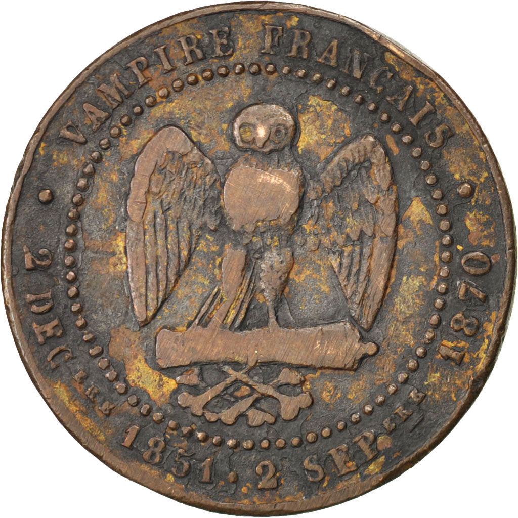 Francia, 5 Centimes, 1870, MB, Bronzo