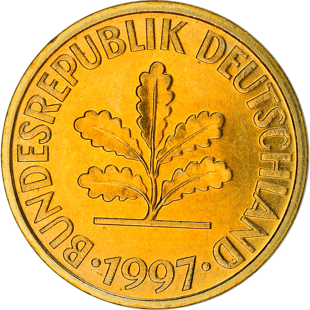 Monnaie, République fédérale allemande, 10 Pfennig, 1997, Munich, BE, SPL