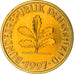 Monnaie, République fédérale allemande, 10 Pfennig, 1997, Munich, BE, SPL