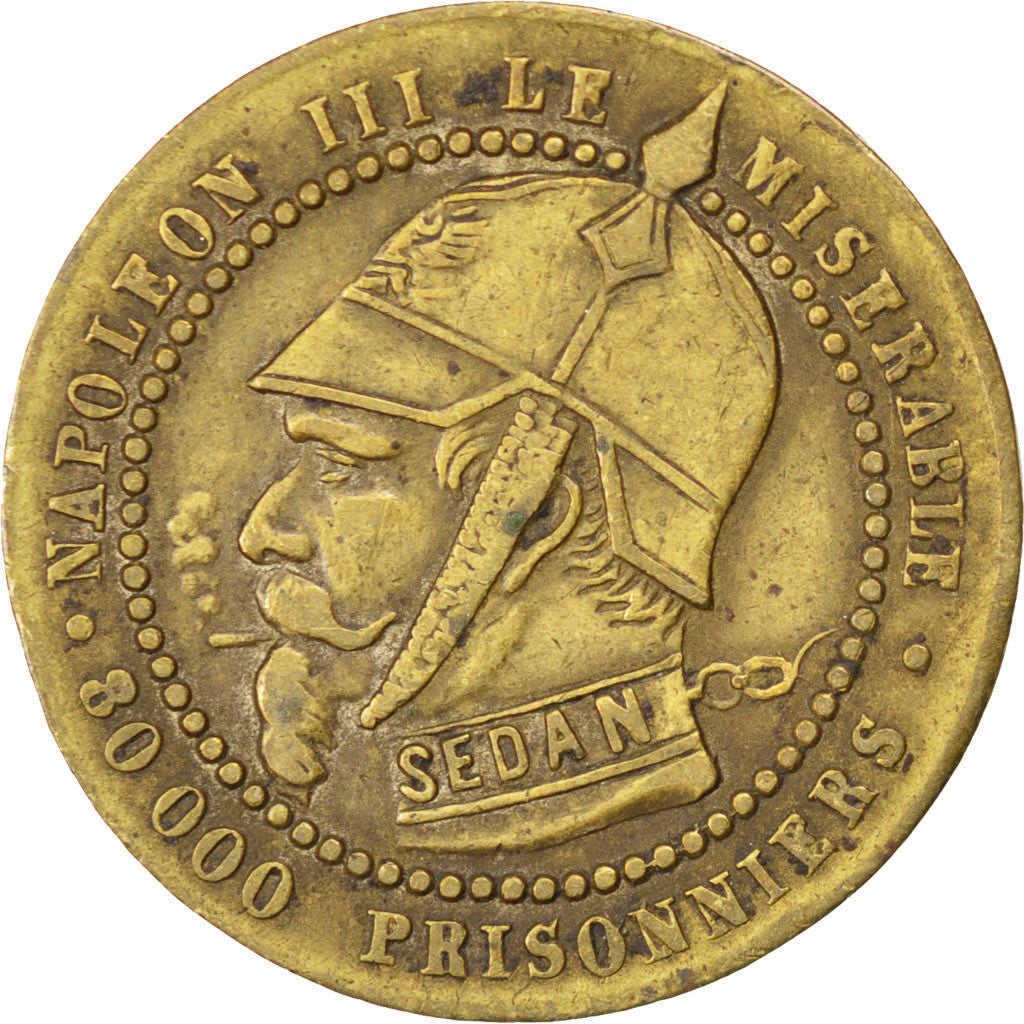 Moneta, Francia, 5 Centimes, 1870, BB, Ottone