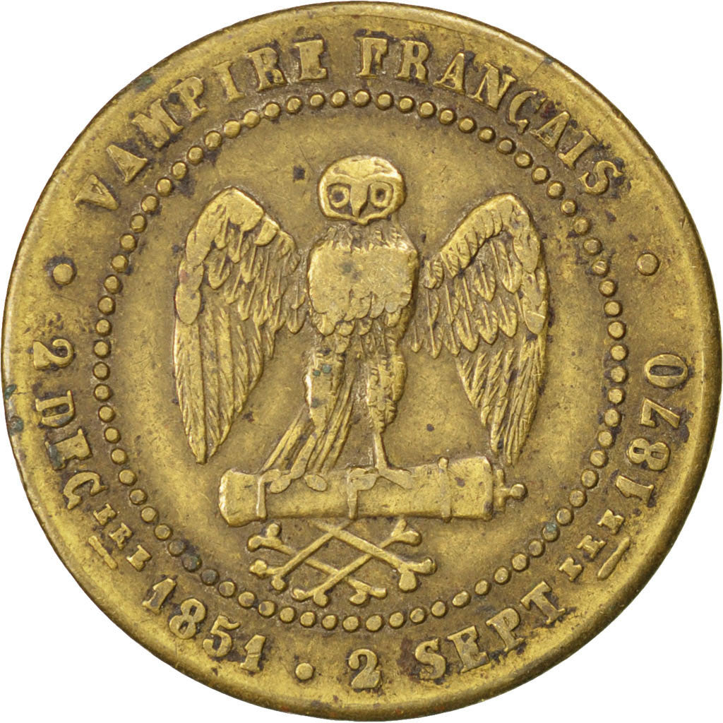Moneta, Francia, 5 Centimes, 1870, BB, Ottone