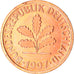Moneta, GERMANIA - REPUBBLICA FEDERALE, Pfennig, 1997, Hambourg, BE, SPL