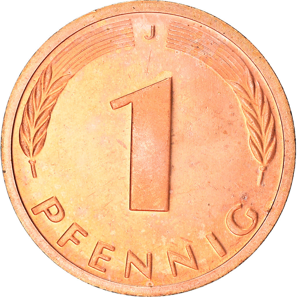 Moneta, GERMANIA - REPUBBLICA FEDERALE, Pfennig, 1997, Hambourg, BE, SPL