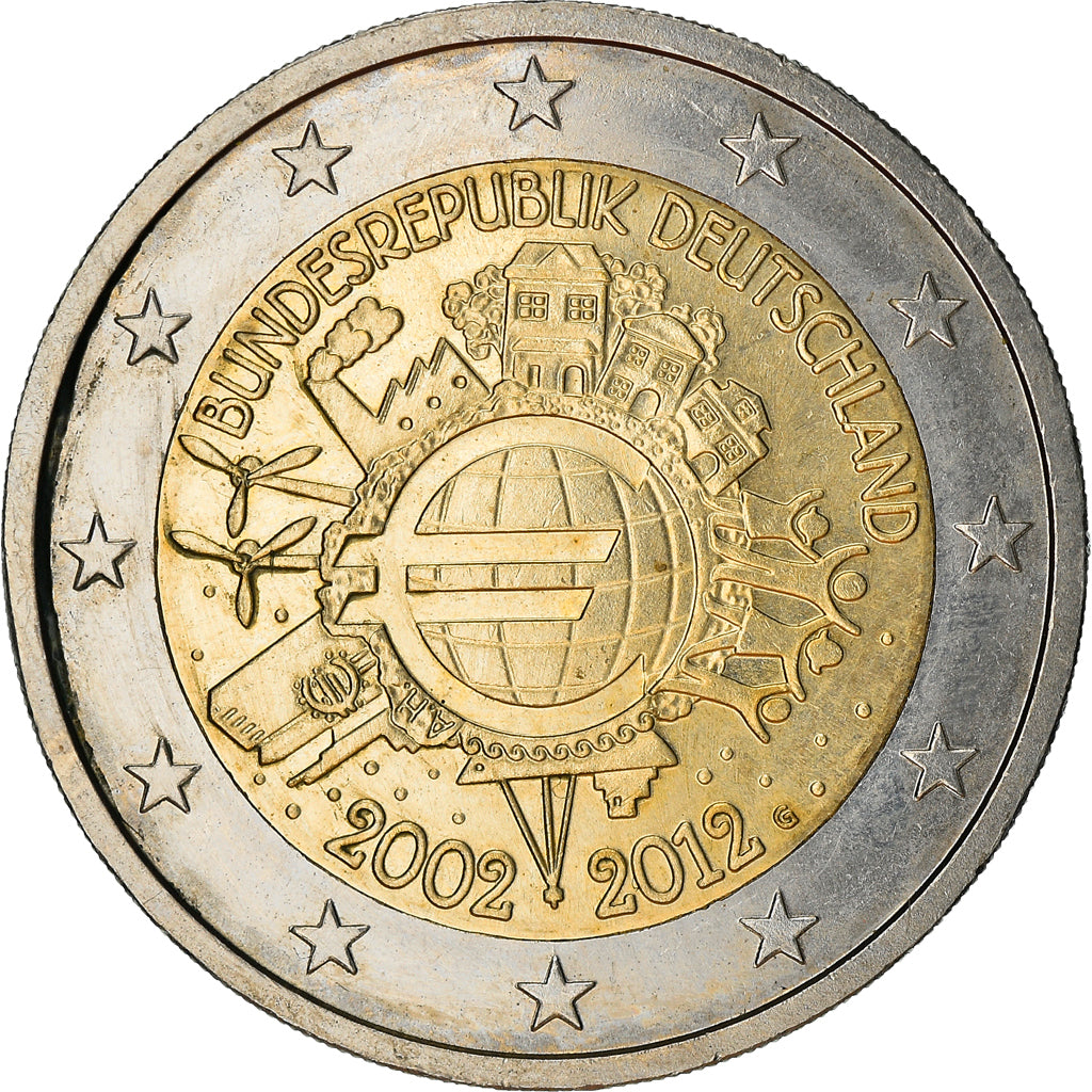 Deutschland, 2 Euro, 2012, Karlsruhe, SS, Bi-Metallic, KM:New