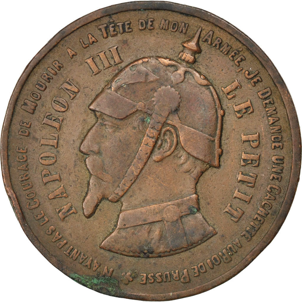 Francia, 10 Centimes, 1870, MB+, Bronzo