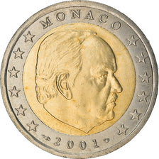 Monaco, 2 Euro, 2001, Paris, SPL, Bi-Metallic, KM:186