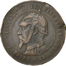 Coin, France, 10 Centimes, 1870, VF(20-25), Bronze