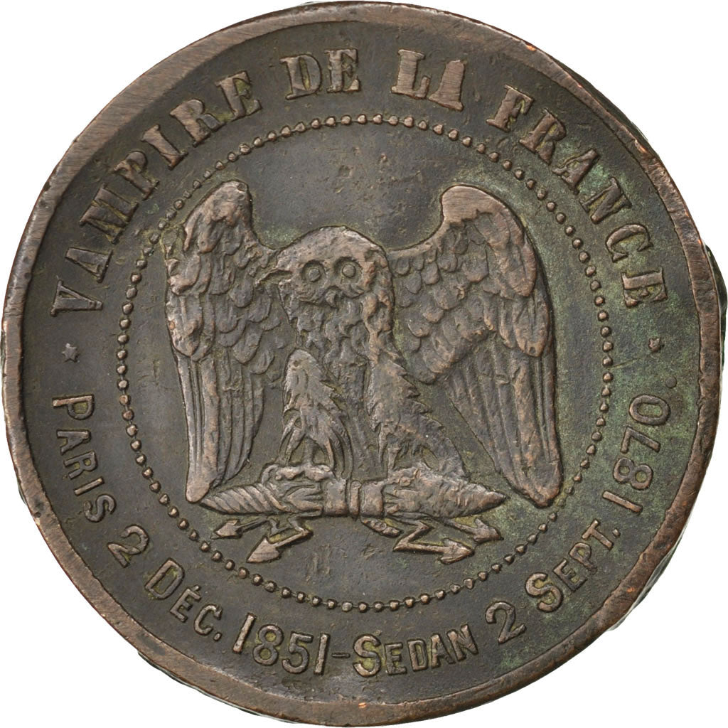 Coin, France, 10 Centimes, 1870, VF(20-25), Bronze