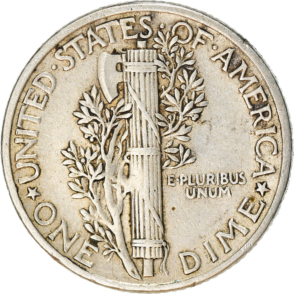 Moneda, Estados Unidos, Mercury Dime, Dime, 1941, U.S. Mint, Philadelphia, MBC