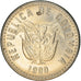 Münze, Kolumbien, 10 Pesos, 1990, SS, Copper-Nickel-Zinc, KM:281.1