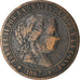 Moneda, España, Isabel II, 2-1/2 Centimos, 1867, BC+, Cobre, KM:634.2