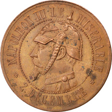 FRANCE, 10 Centimes, 1870, EF(40-45), Bronze, 12.29