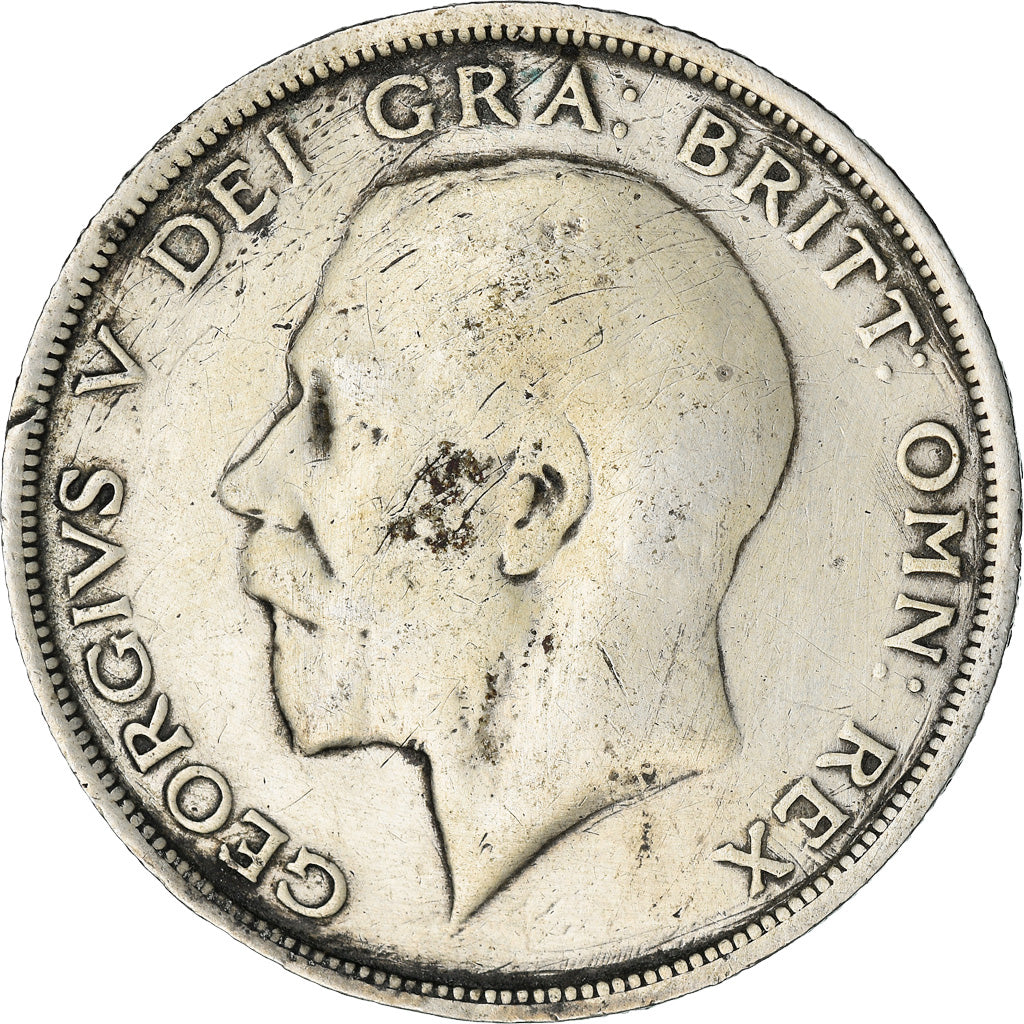 Coin, Great Britain, 1/2 Crown, 1914, F(12-15), Silver