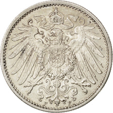 Coin, GERMANY - EMPIRE, Wilhelm II, Mark, 1910, Stuttgart, AU(50-53), Silver