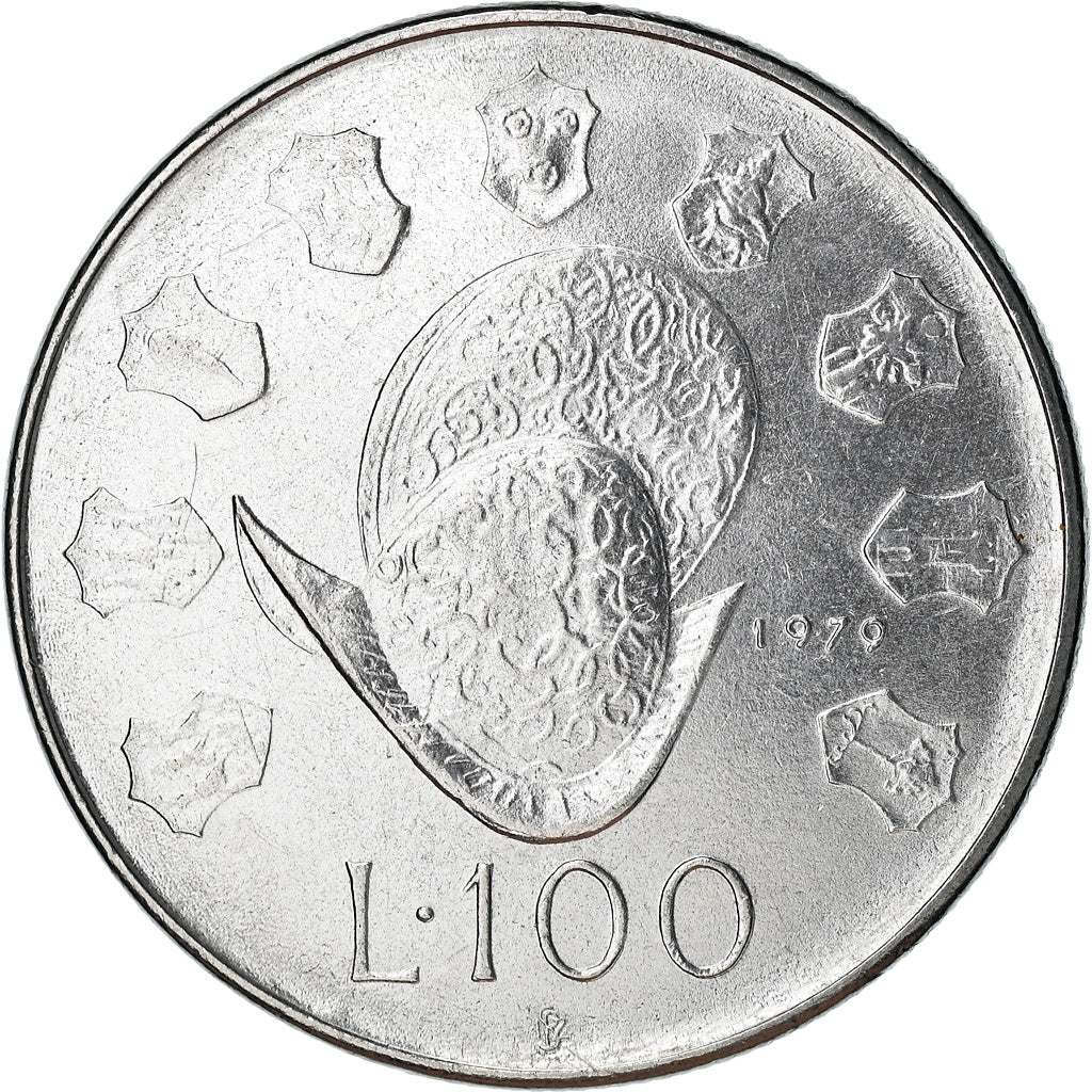 Moneta, San Marino, 100 Lire, 1979, Rome, SPL-, Acciaio, KM:95