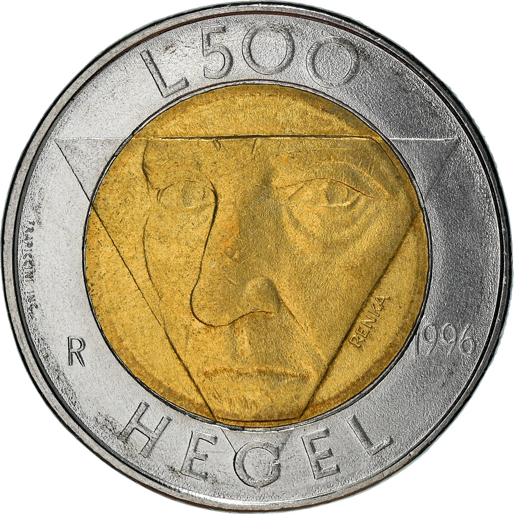 Moneda, San Marino, 500 Lire, 1996, Rome, SC, Bimetálico, KM:357