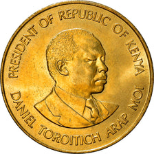 Monnaie, Kenya, 10 Cents, 1989, British Royal Mint, TTB+, Nickel-brass, KM:18