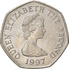 Moneda, Jersey, Elizabeth II, 50 Pence, 1997, MBC, Cobre - níquel, KM:58.2