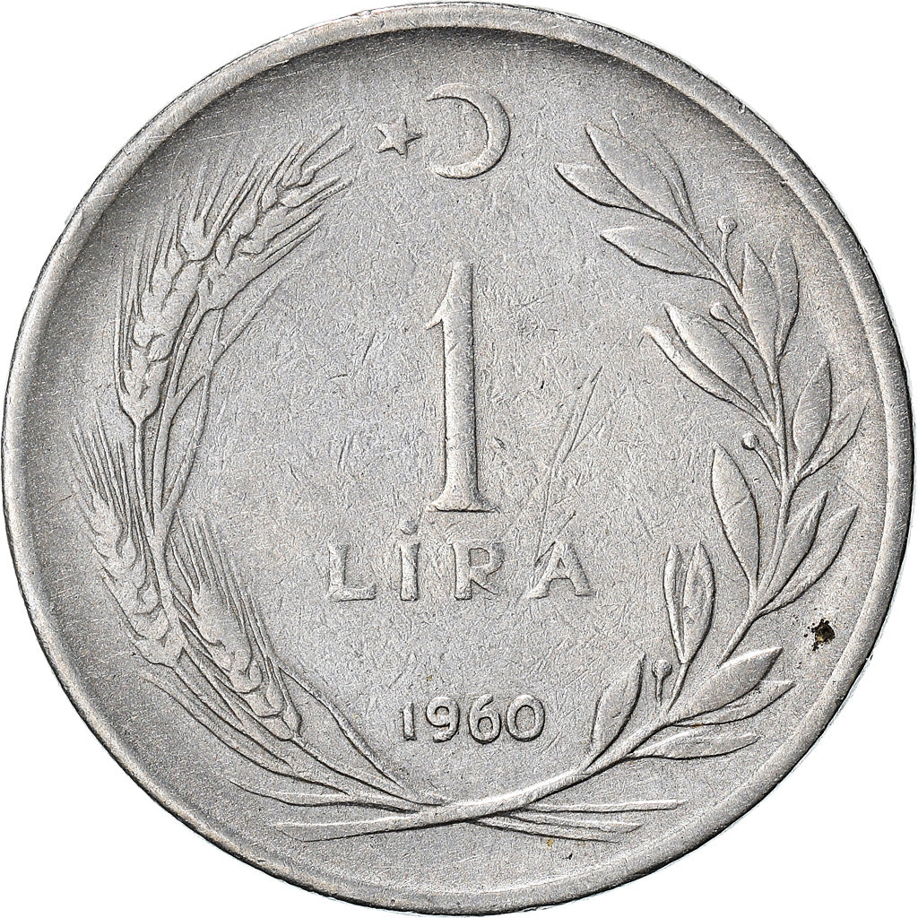Münze, Türkei, Lira, 1960, S, Stainless Steel, KM:889a.1