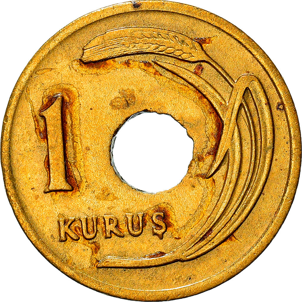 Münze, Türkei, Kurus, 1949, SS, laiton, KM:881