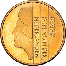 Moeda, Países Baixos, Beatrix, 5 Gulden, 1988, BE, EF(40-45), Níquel Revestido