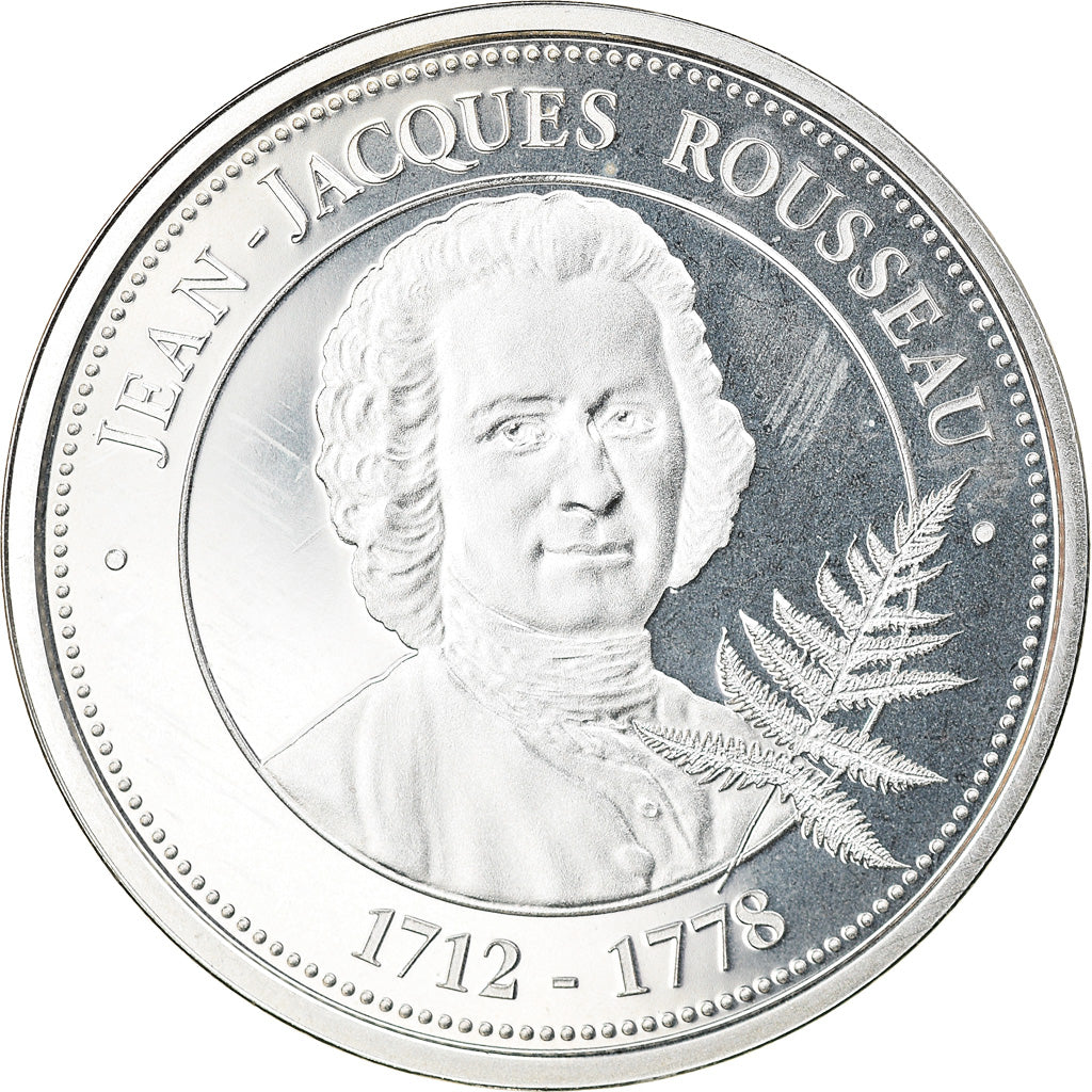 France, Médaille, Collection Panthéon, Jean-Jacques Rousseau, Littérature