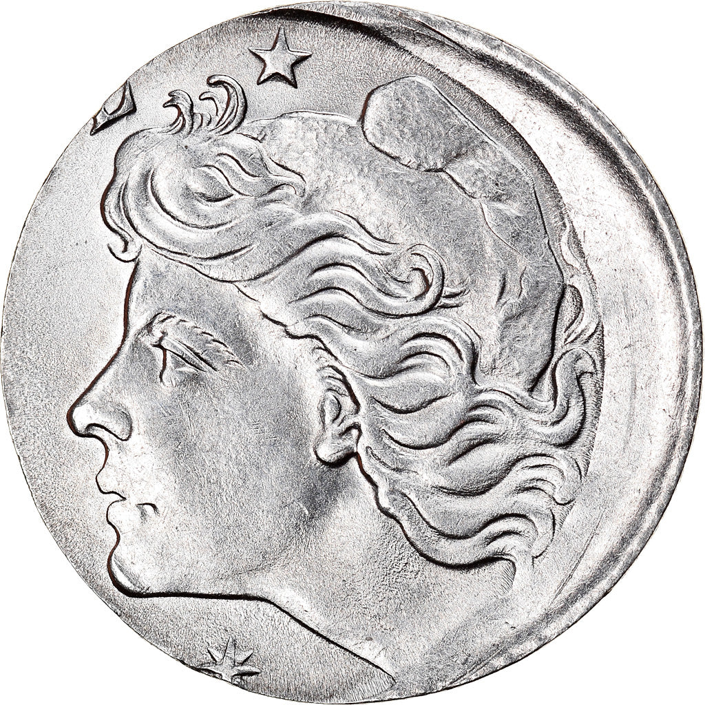 Moneda, Brasil, 10 Centavos, 1974, planchet error, EBC, Acero inoxidable