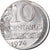 Coin, Brazil, 10 Centavos, 1974, planchet error, AU(55-58), Stainless Steel