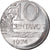 Coin, Brazil, 10 Centavos, 1974, planchet error, AU(55-58), Stainless Steel