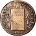Monnaie, France, Sol aux balances françoise, Sol, 1793, Marseille, TB, Bronze