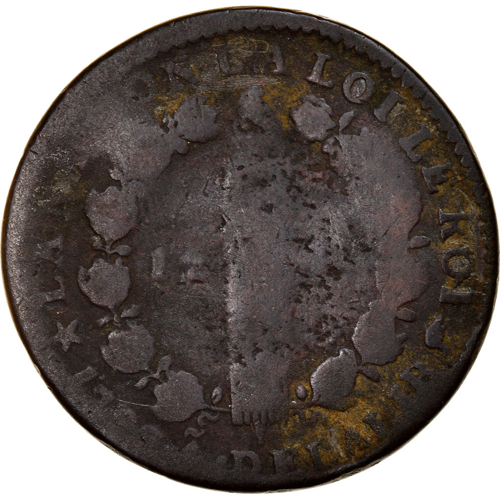 Coin, France, Louis XVI, 12 Deniers, 1792, Marseille, F(12-15), Copper