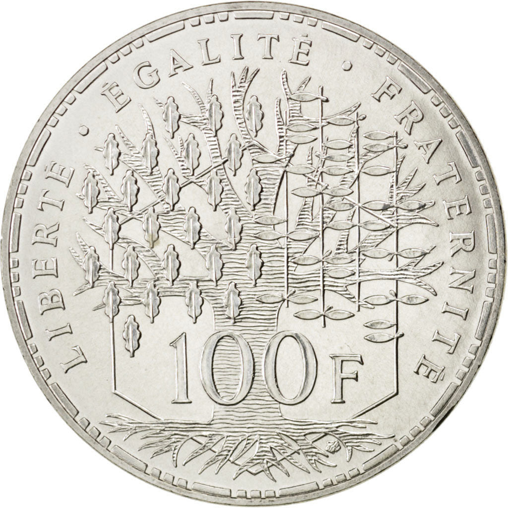Coin, France, Panthéon, 100 Francs, 1983, Paris, MS(64), Silver, KM:951.1
