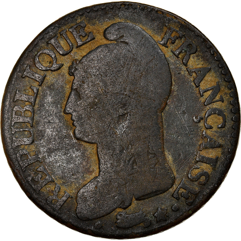 Münze, Frankreich, Dupré, 5 Centimes, AN 5, Paris, SGE+, Bronze, KM:640.1