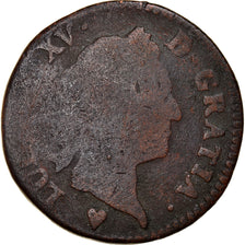 Moneta, Francia, Louis XV, Sol, 1774, Strasbourg, B, Rame