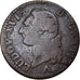 Moeda, França, Louis XVI, Sol ou sou, Sol, 1781, Lille, VF(20-25), Cobre