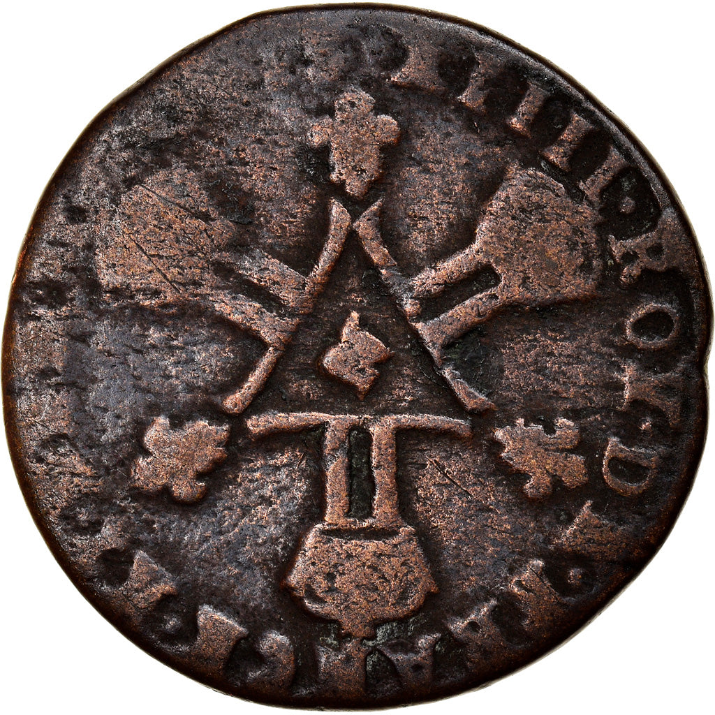 Moneta, Francja, Louis XIV, Six deniers dits 