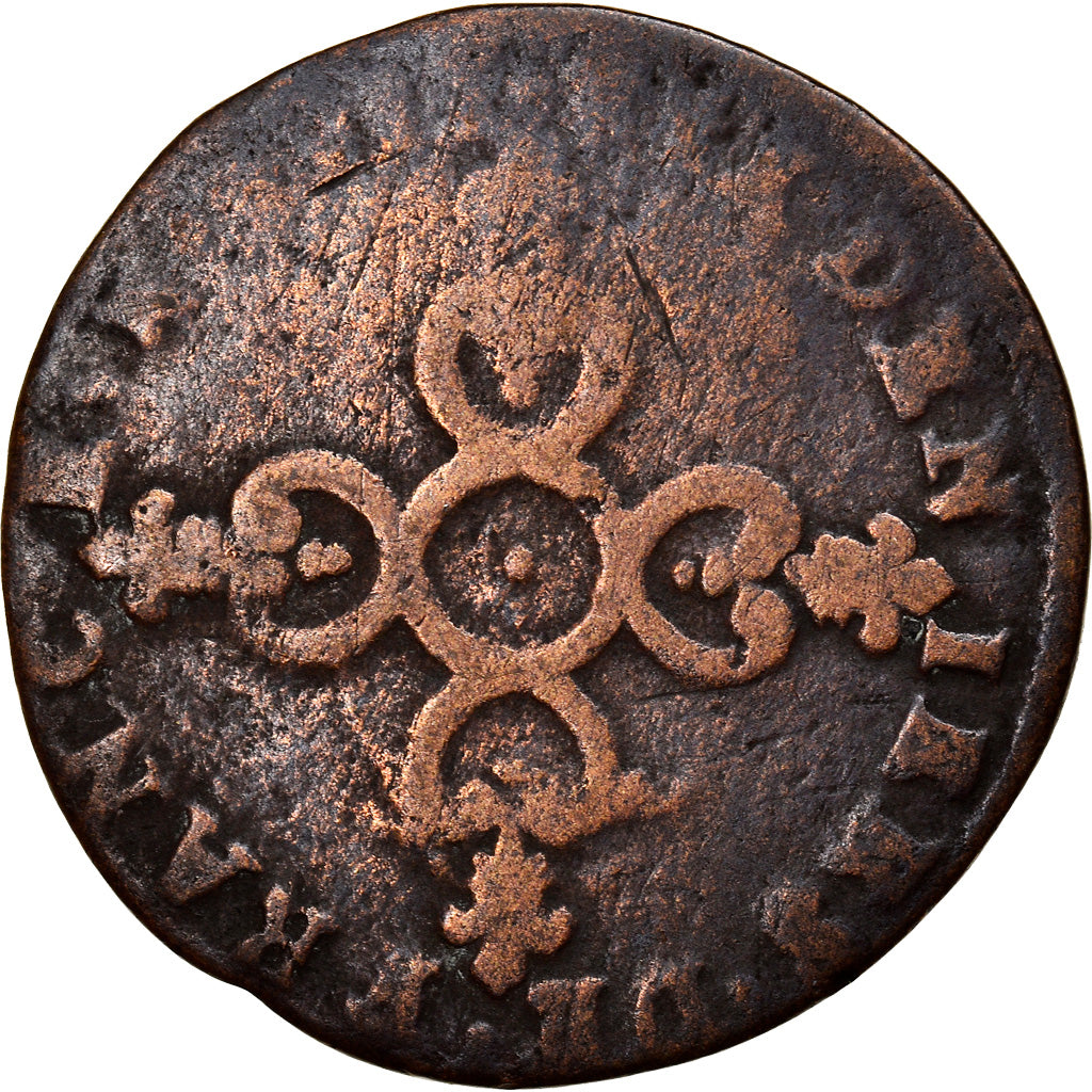 Moneta, Francja, Louis XIV, Six deniers dits 