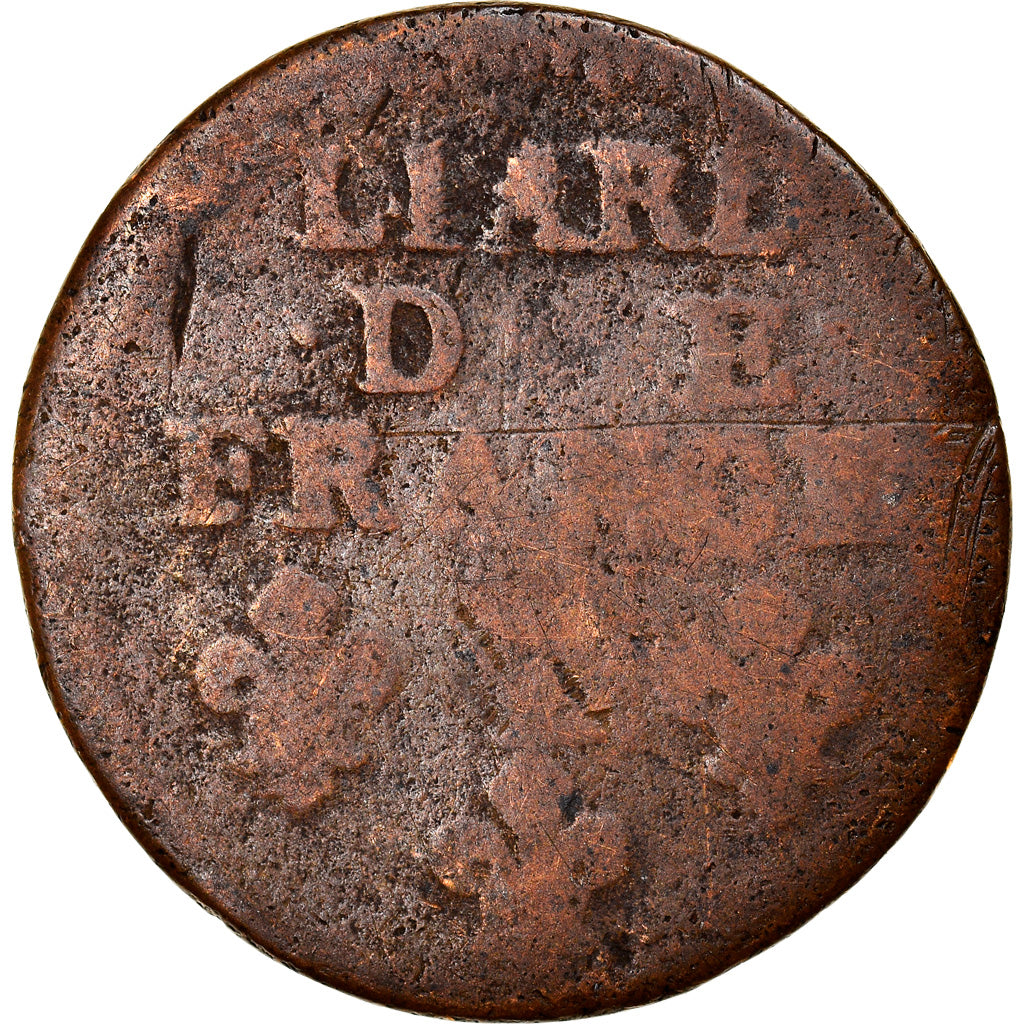 Coin, France, Louis XIV, Liard de France au buste âgé, troisième type, Liard