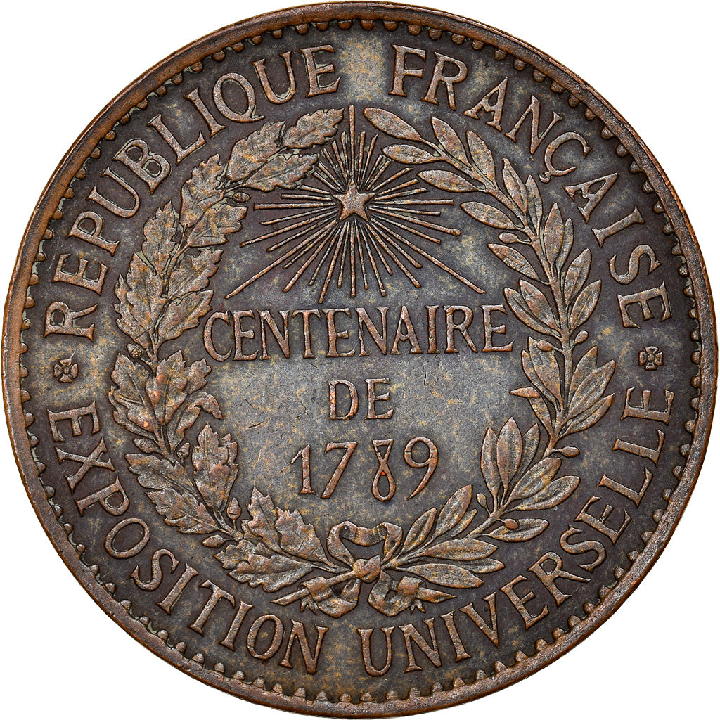Francia, medaglia, Centenaire de 1789, BB+, Bronzo