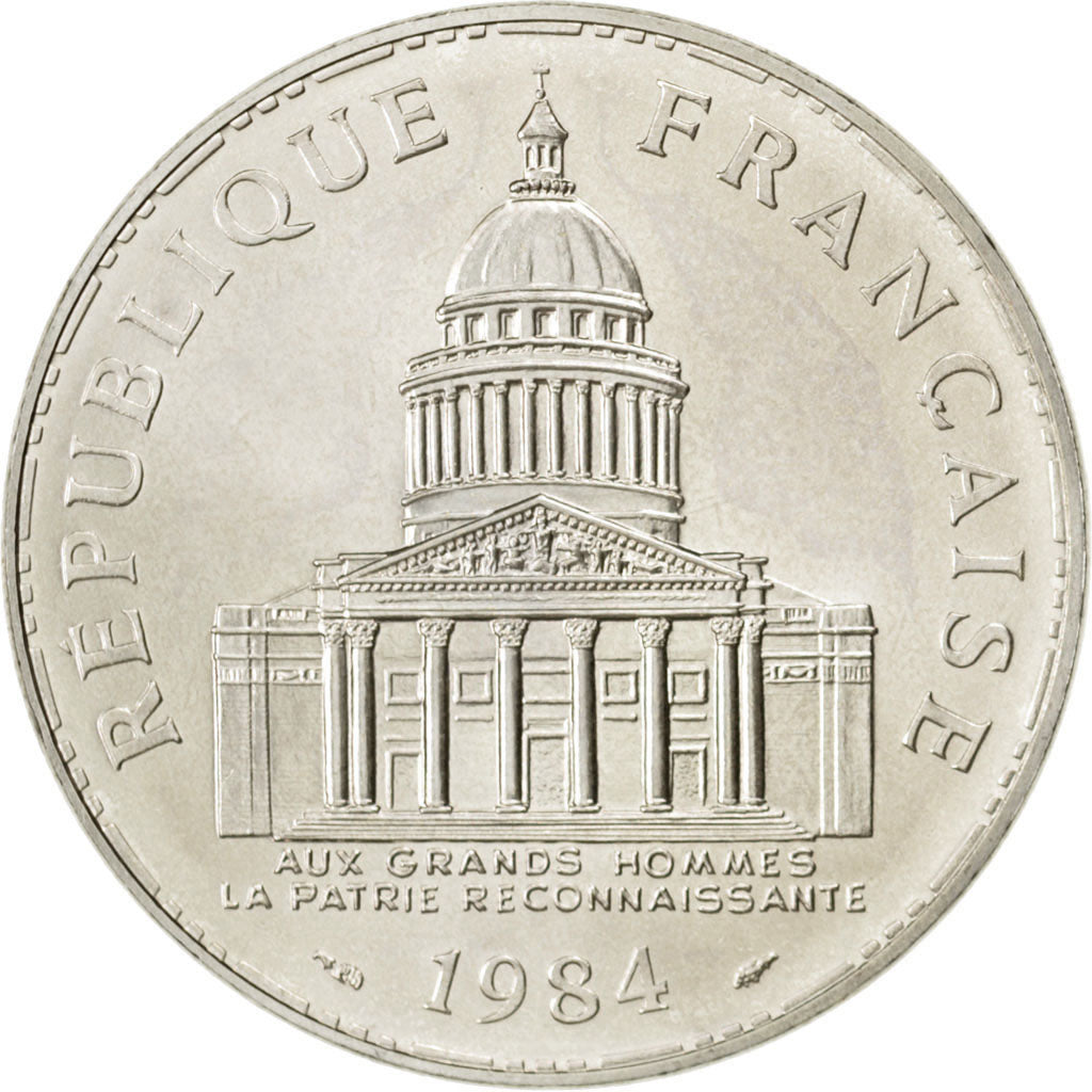 Coin, France, Panthéon, 100 Francs, 1984, Paris, MS(64), Silver, KM:951.1