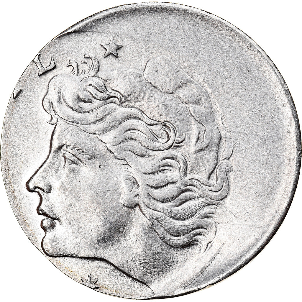 Monnaie, Brésil, 5 Centavos, 1969, error off center strike, SUP, Stainless