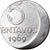 Coin, Brazil, 5 Centavos, 1969, planchet error, AU(50-53), Stainless Steel