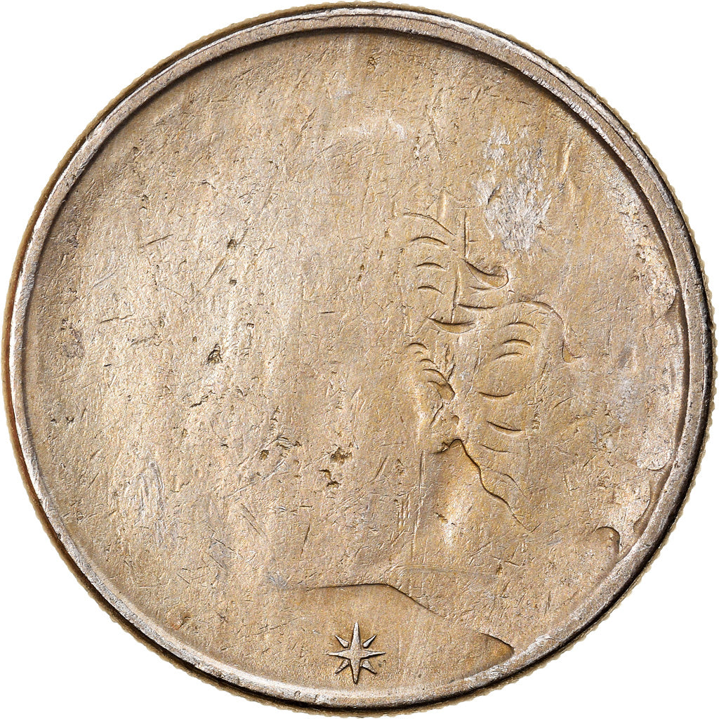 Munten, Brazilië, 10 Centavos, 1967, error struck thru, ZF, Copper-nickel