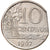 Coin, Brazil, 10 Centavos, 1967, Error straight clip, EF(40-45), Copper-nickel