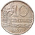 Coin, Brazil, 10 Centavos, 1967, Error straight clip, EF(40-45), Copper-nickel
