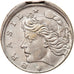 Moneda, Brasil, 10 Centavos, 1967, error off center strike, MBC, Cobre -