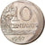 Coin, Brazil, 10 Centavos, 1967, error off center strike, EF(40-45)
